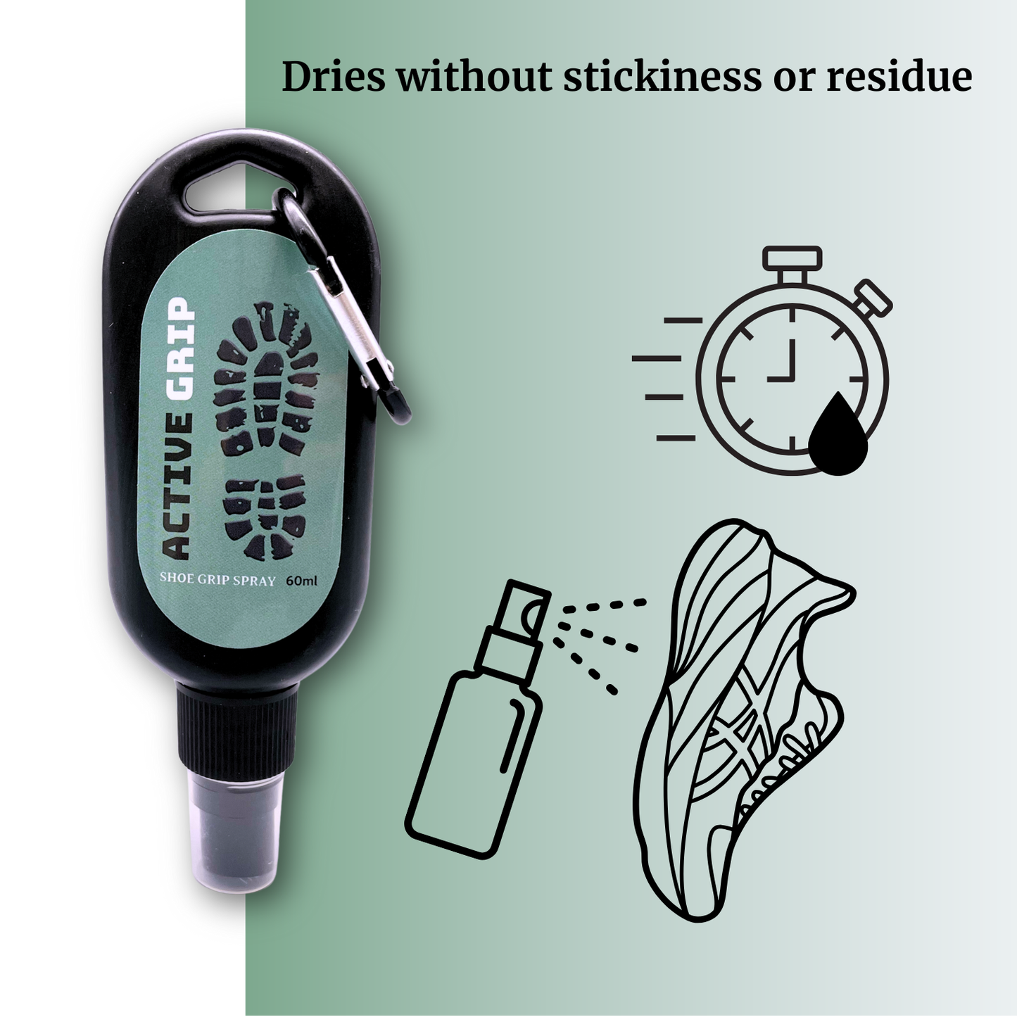 Active Grip Sole Spray - Black 60ml