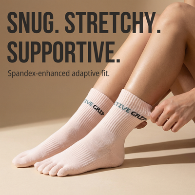 Active Grip Five-Toe Socks