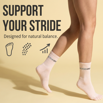 Active Grip Five-Toe Socks